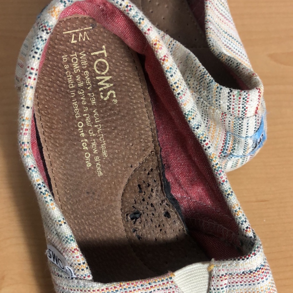 TOMS Classic Striped Slip-Ons - Picture 8 of 12